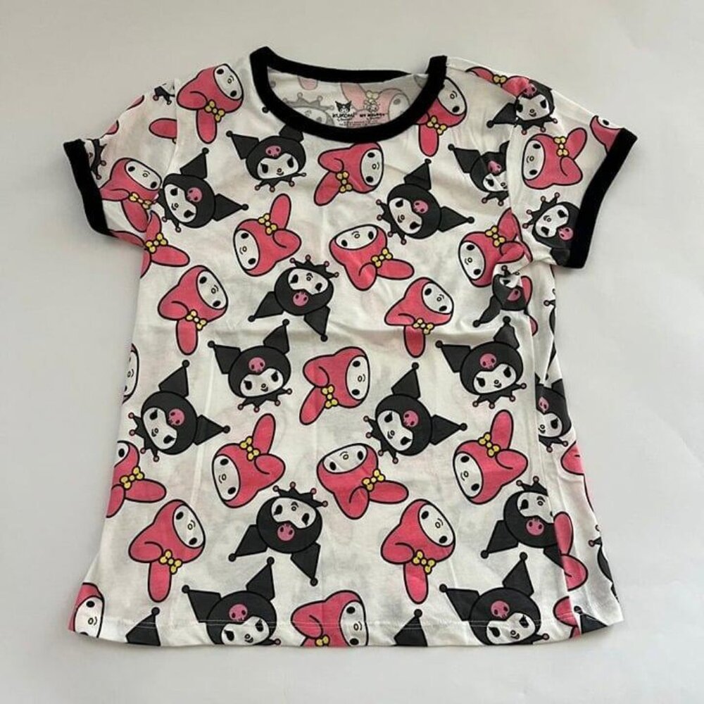 Sanrio My Melody Kuromi Girls Graphic Tee Size L 14